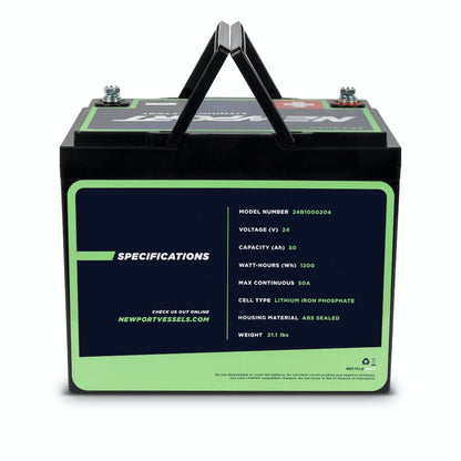 24V 50Ah Lithium LiFePO4 Battery