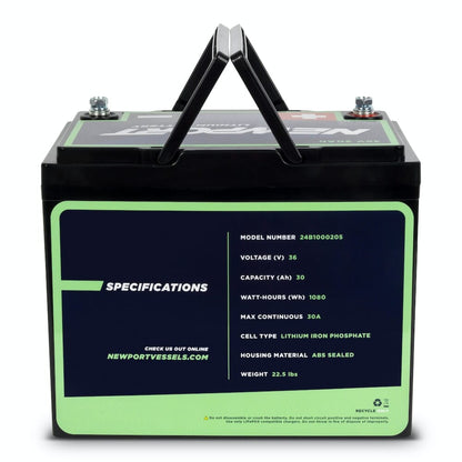 36V 30Ah Lithium LiFePO4 Battery