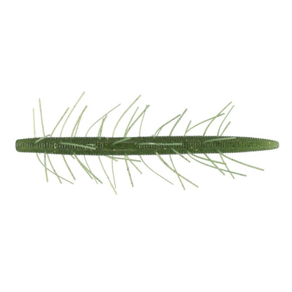 Yamamoto 5" Fuzzy Senkos Green Pumpkin Blk Flake
