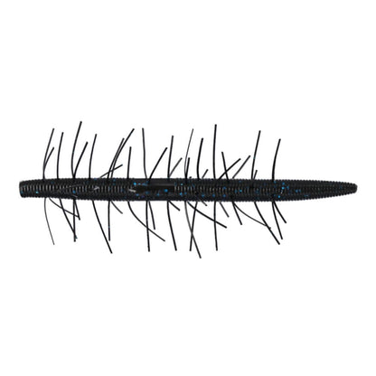 Yamamoto 5" Fuzzy Senkos Green Pumpkin Blk Flake