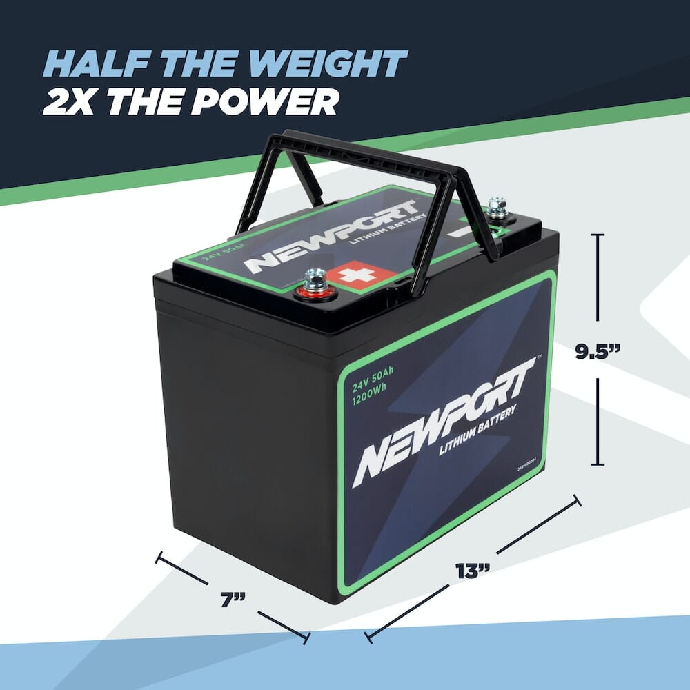 24V 50Ah Lithium LiFePO4 Battery
