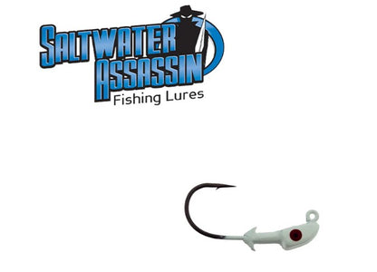 Bass Assassin Pro Elite Jigheads White 1/2oz
