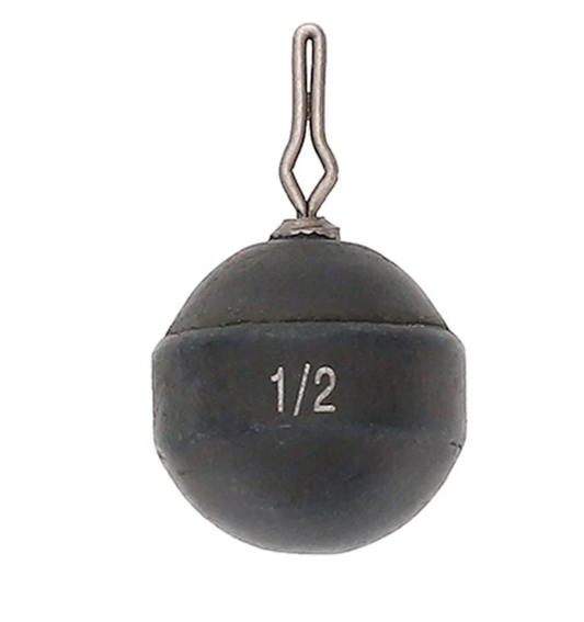 Bassmooch - tungsten no-chip Round Dropshot Weight 1/4.oz