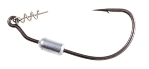 Owner Wgtd Twistlock; CPS 1/8oz 5/0 Black Chrome 3pk